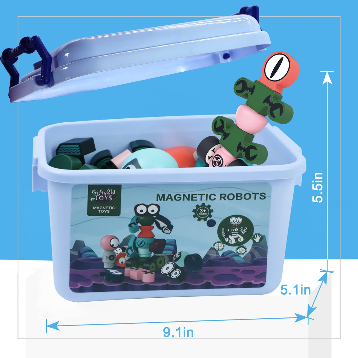 Gifts2U durable ABS plastic blocks for long-lasting construction fun.