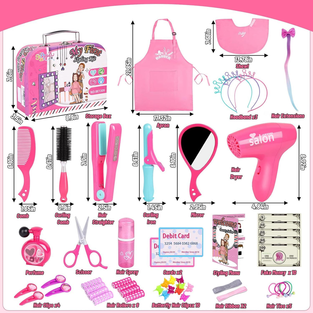 Gifts2U hair extensions and butterfly clips promote colorful, safe hairstyles