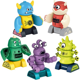 Gifts2U Magnetic Robots 35-piece set showcases colorful blocks for STEM play.