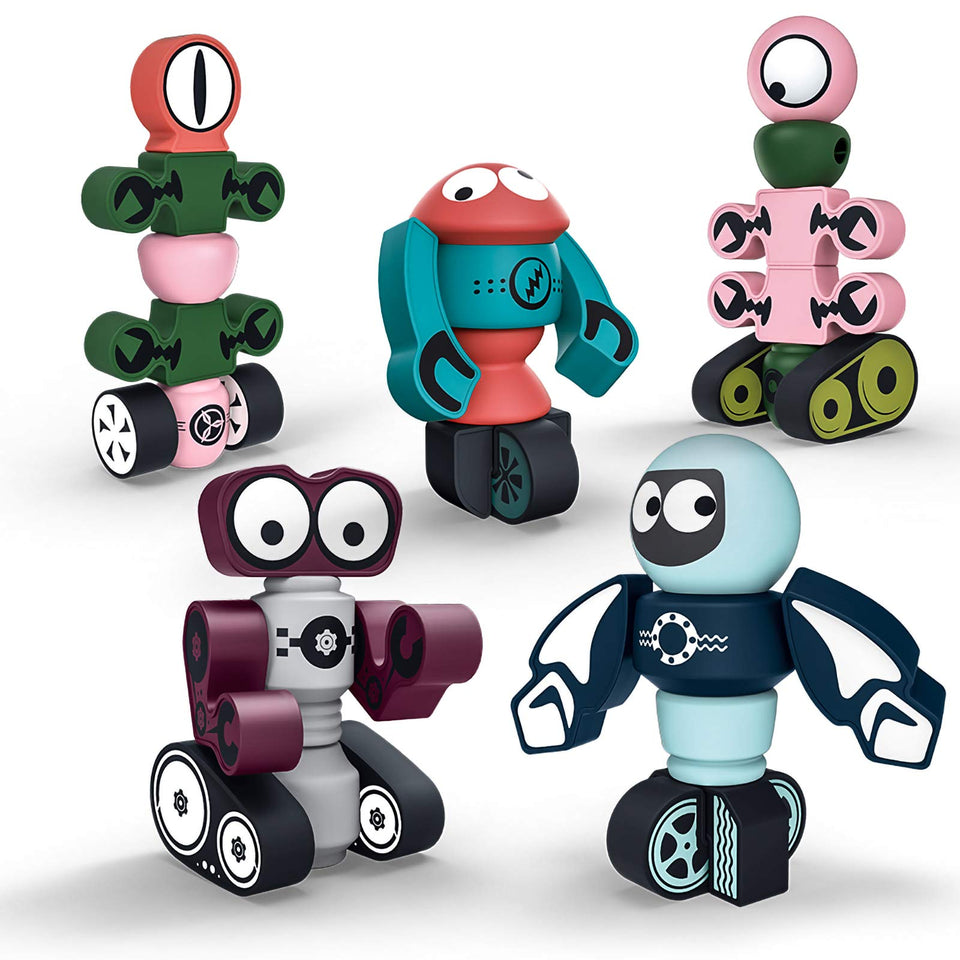 Gifts2U Magnetic Robots blocks assembly for creative building and hands-on learning.