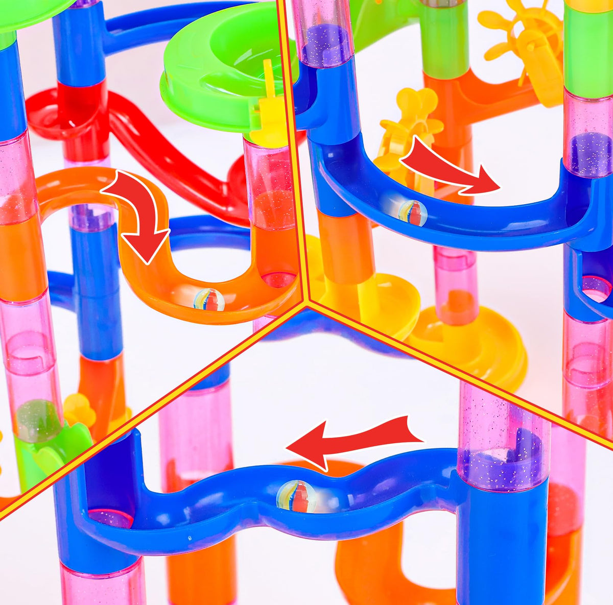 Gifts2U marble run toy durable plastic ensures long-lasting use