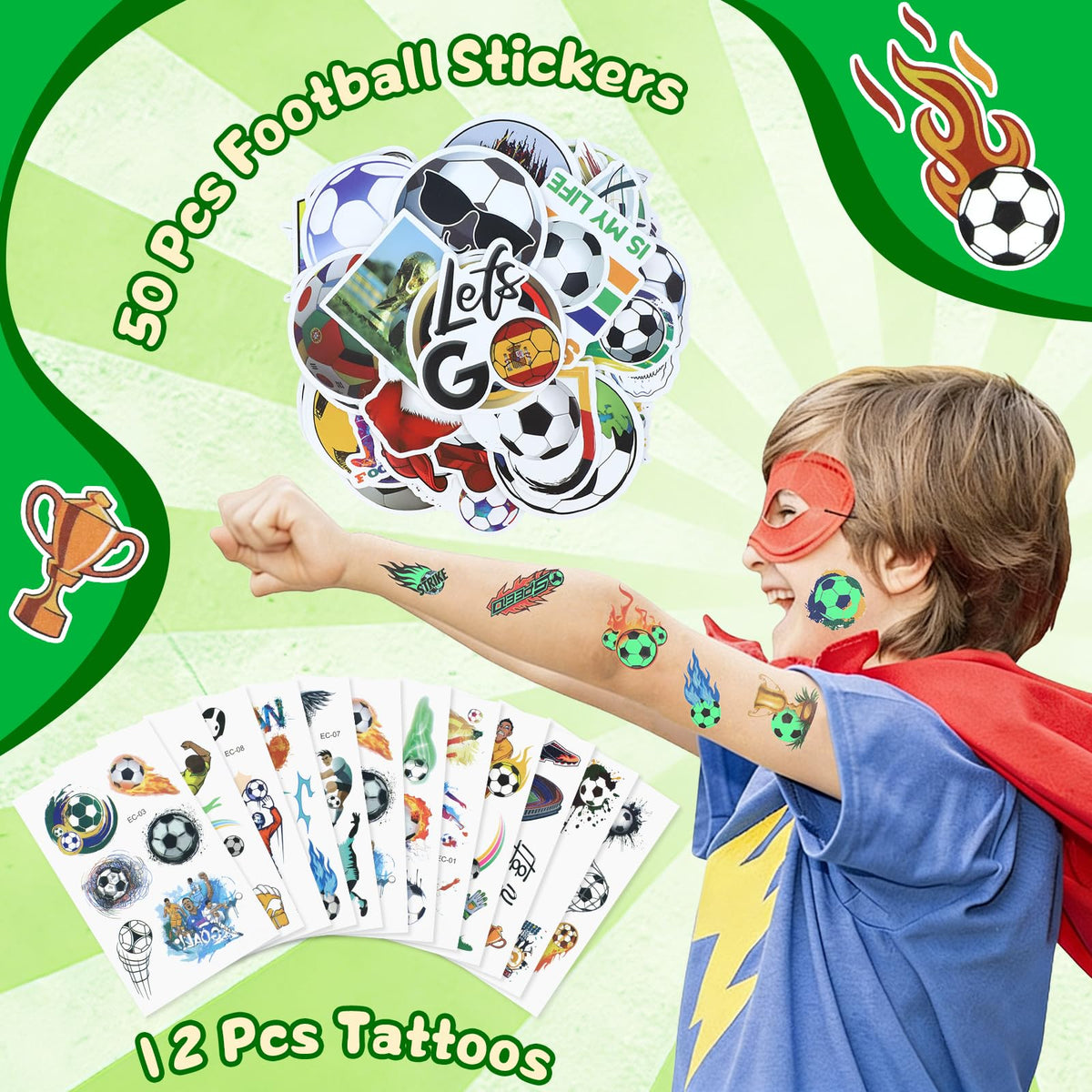 Gifts2U collectible soccer cards 12-pack themed keepsakes for players