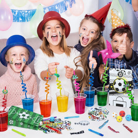 Gifts2U reusable straws with sleeves 12-pack practical party favors