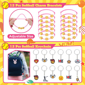 Gifts2U softball goodie bags, ready for take-home treats and event gifting.