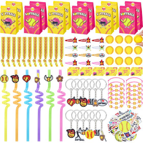Gifts2U softball party favors set, ideal for team celebrations and goody bags.