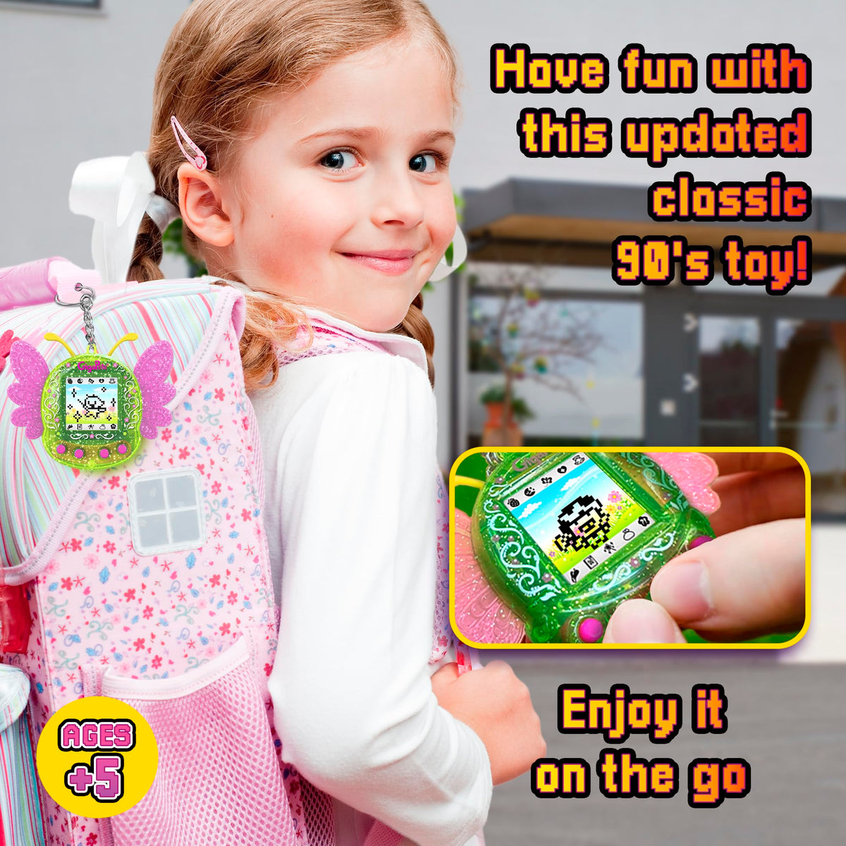 Giga Pets Green Pixie color variations with flexible wings for on-the-go fun