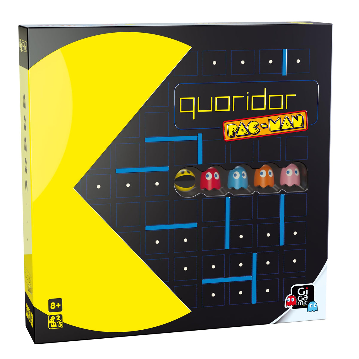 Gigamic Quoridor Pac-Man pawns for strategy and family playtime.