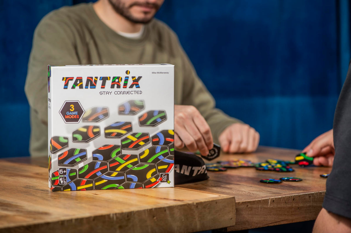 Gigamic Tantrix Strategy colorful puzzle tiles inspiring planning and matching.