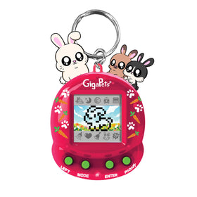 Giga Pets Bit Bunnies on-device front view for on-the-go play and care practice