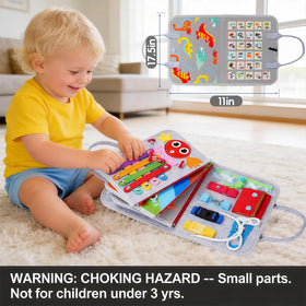 GiggleCraft Busy Board animals spark imagination with textures and recognition activities.