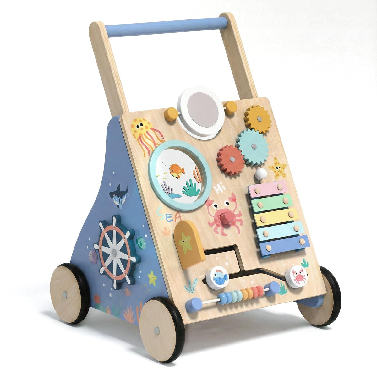 GiggleGems Ocean Walker with activity panel supports early motor skills.