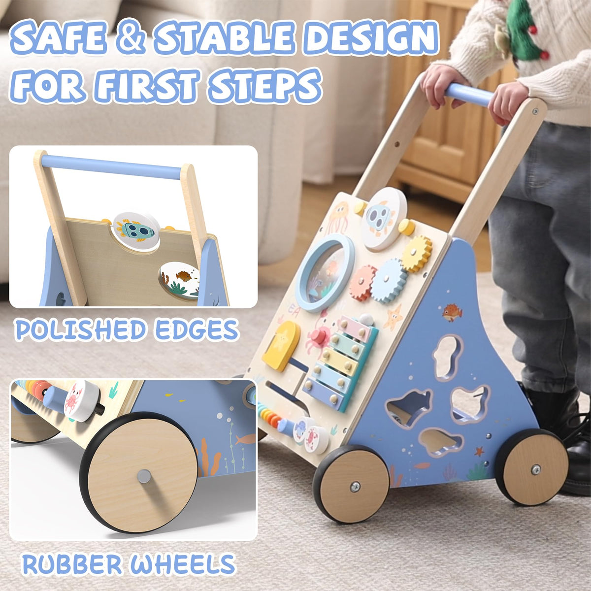 GiggleGems Ocean Walker gears boost hand-eye coordination through play.