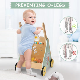 GiggleGems wooden walker assembly in minutes with clear instructions and a screwdriver.