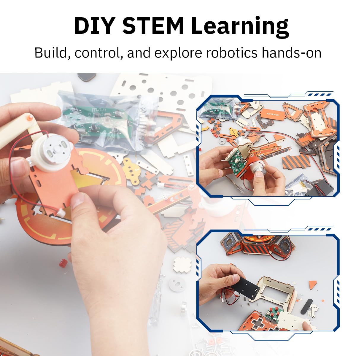 Giggleway robot arm kit interactive-play enables meaningful parent-child challenges.