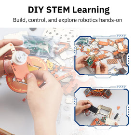 Giggleway robot arm kit interactive-play enables meaningful parent-child challenges.