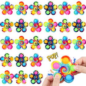 Gigilli 24-pack fidget spinners for party favors with colorful design