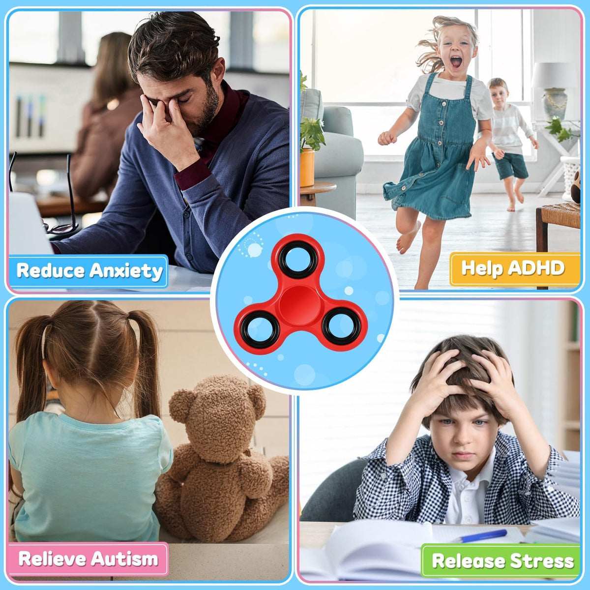 Gigilli 24-pack spinners offer screen-free entertainment for car rides and family time.