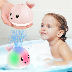 Gigilli light up whale bath toy sprinkler brightens bath time for kids
