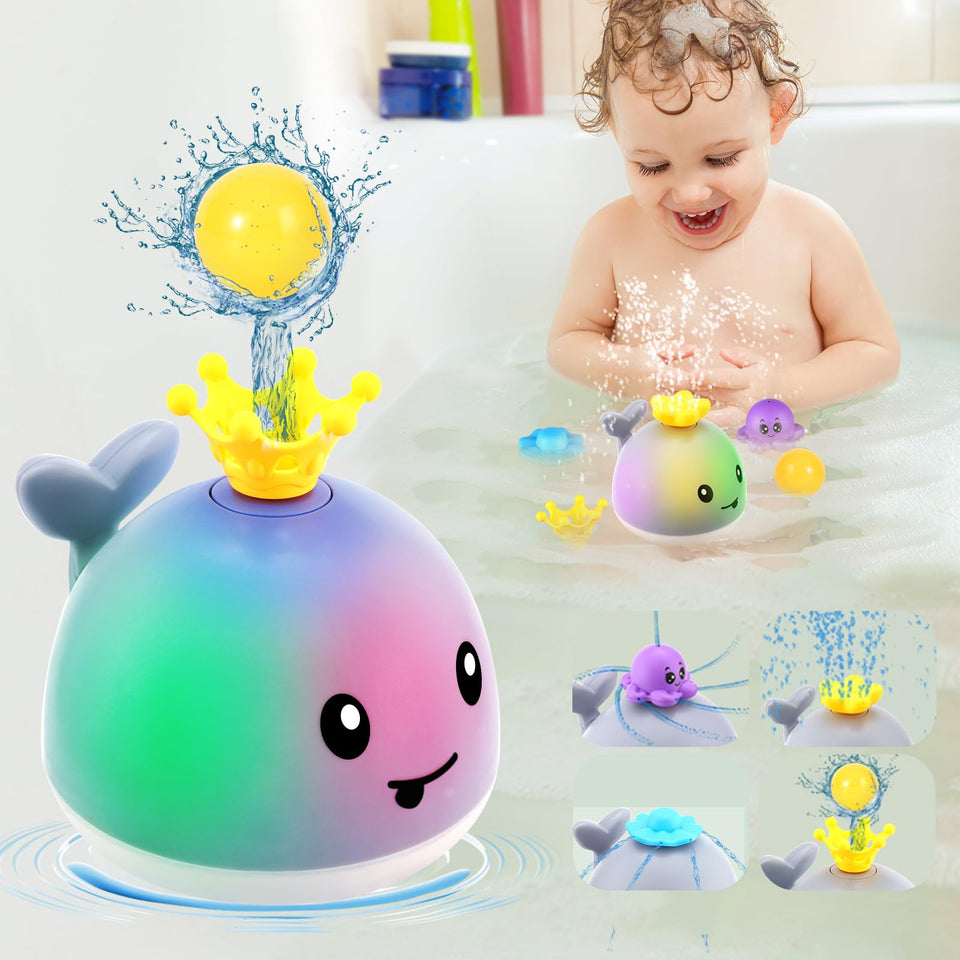 Gigilli whale bath toy - light-up centerpiece for captivating bath time