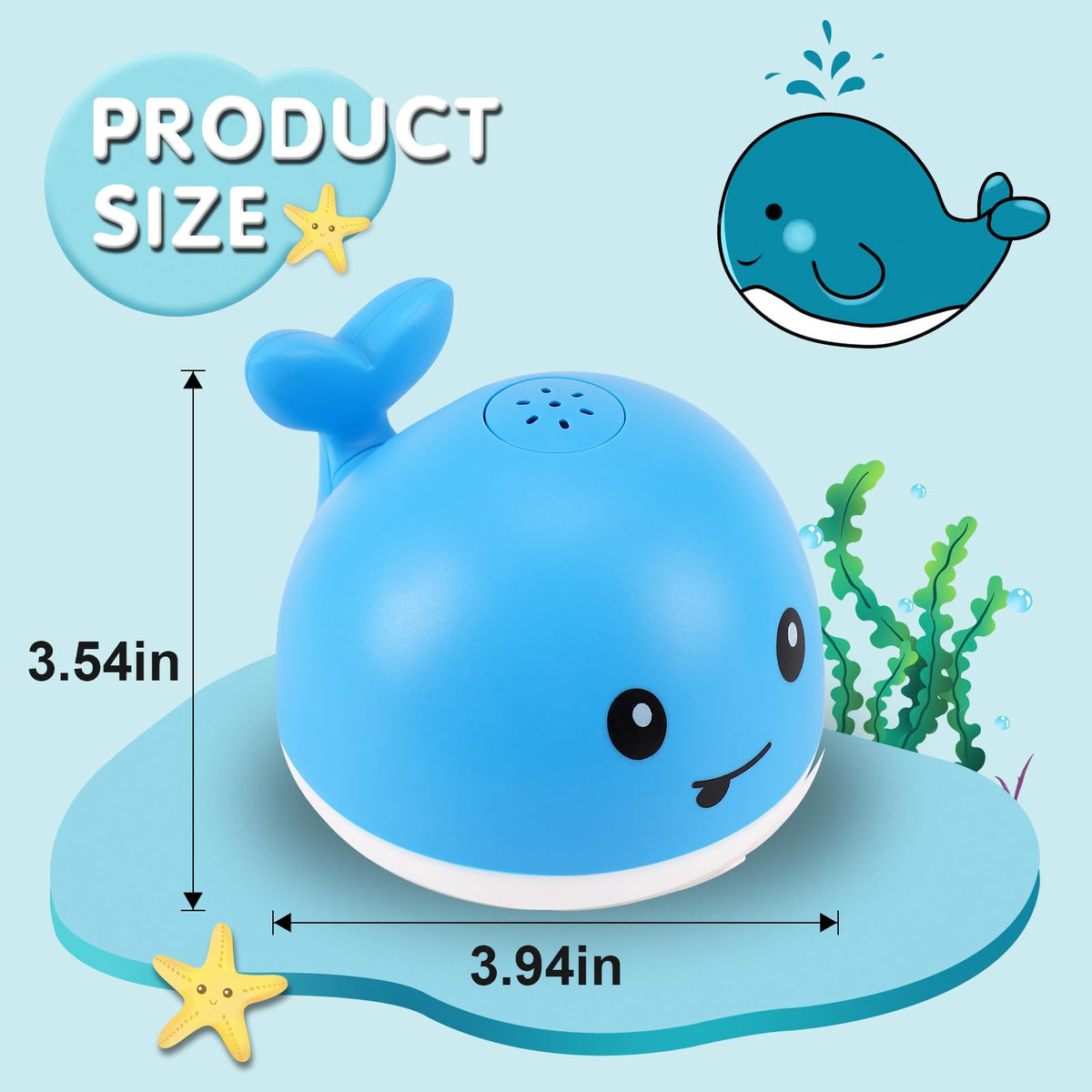 Gigilli whale bath toy makes a delightful gift for kids