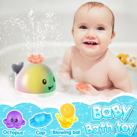 Gigilli starfish sprinkler bath toy - bright lights encourage tub-time exploration