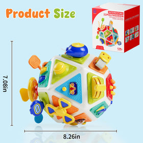 Gigilli busy cube whack-mole section invites gentle tapping to improve precision.
