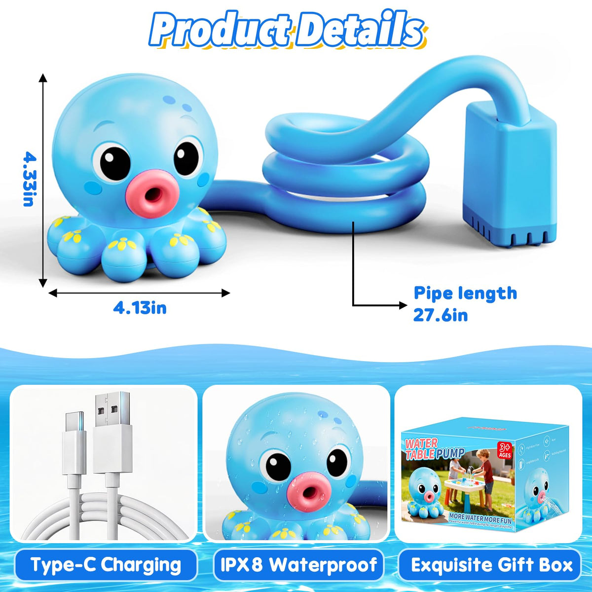 Gigilli dual anti-clog hose and washable inlet prevent debris buildup.