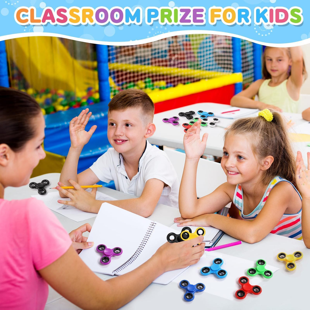 Gigilli fidget spinners quiet spins support focused, silent play in classrooms and during quiet study.
