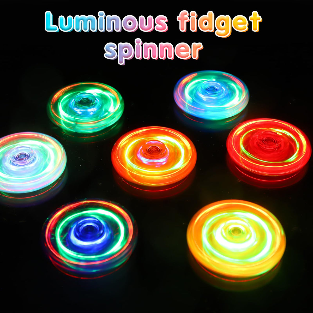 Gigilli Mini Fidget Spinner about 60 seconds of spin time.
