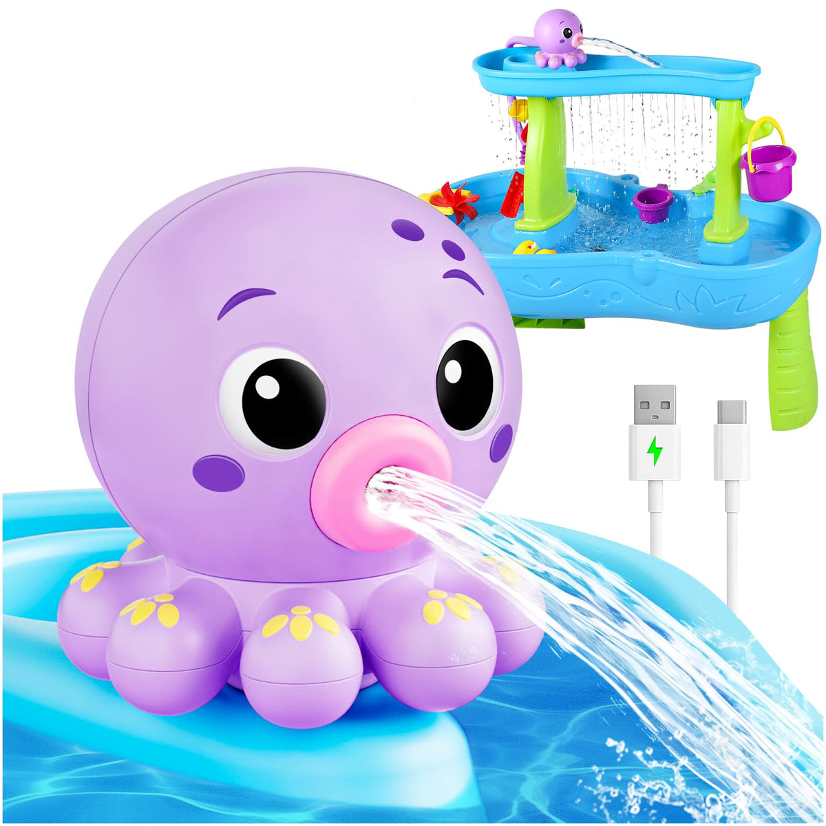 Gigilli octopus water table pump with large flow for big outdoor splashes.