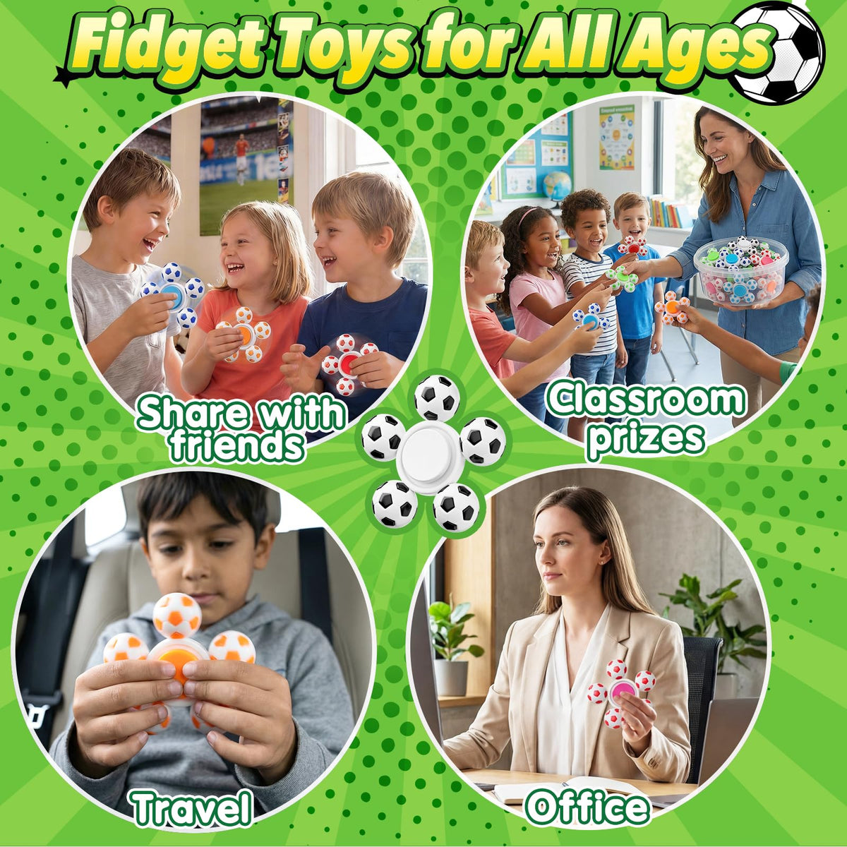Gigilli soccer-spinner classroom prize visuals encourage learning rewards.