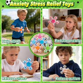 Gigilli soccer-spinner quiet-spin for minimizing classroom noise during tasks.
