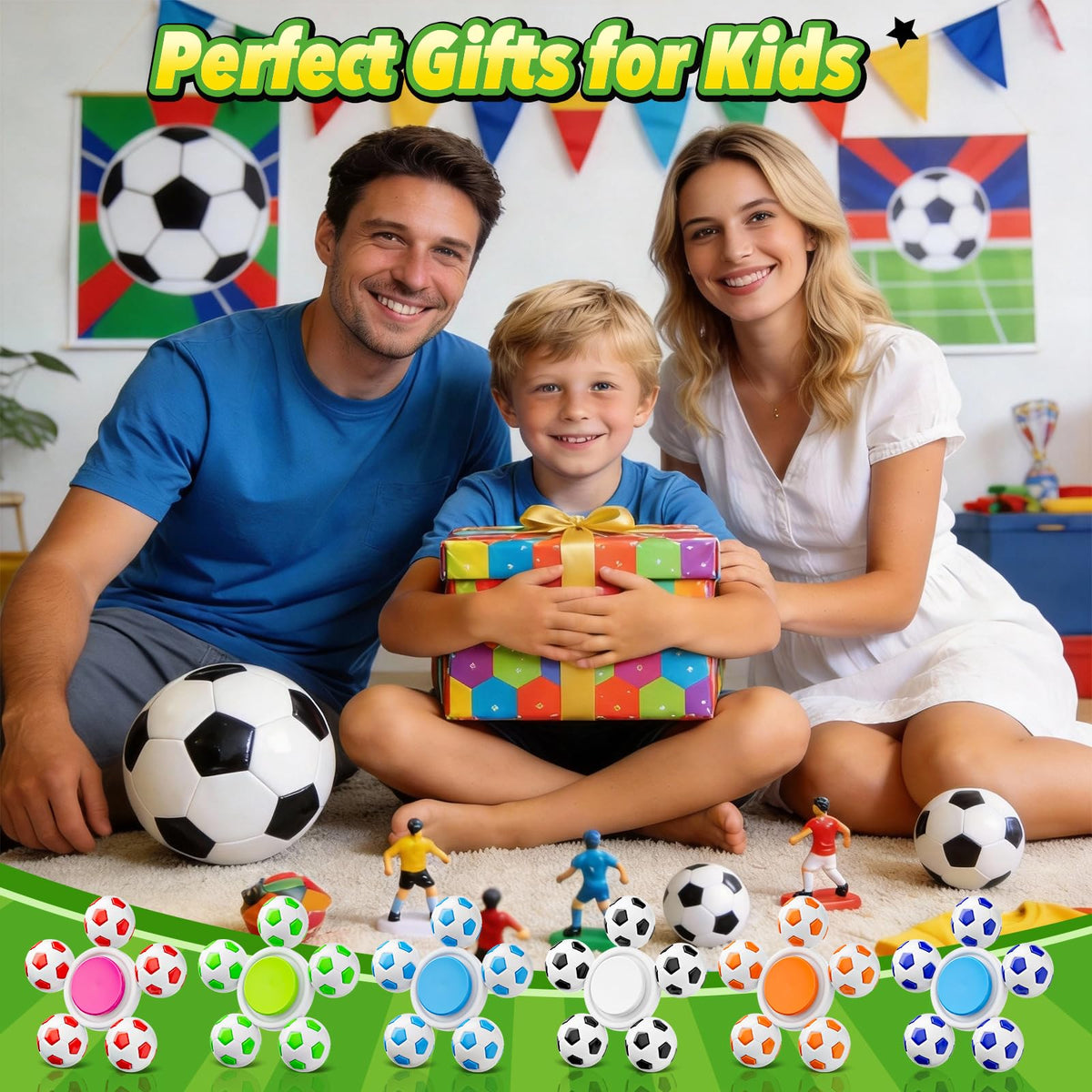 Gigilli soccer-spinner stress-relief option offers discreet calming moments for study.