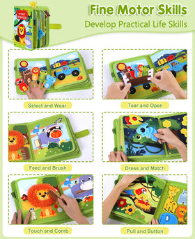 Gigilli Tractor-driving animals scene helps toddlers learn sequencing during play.