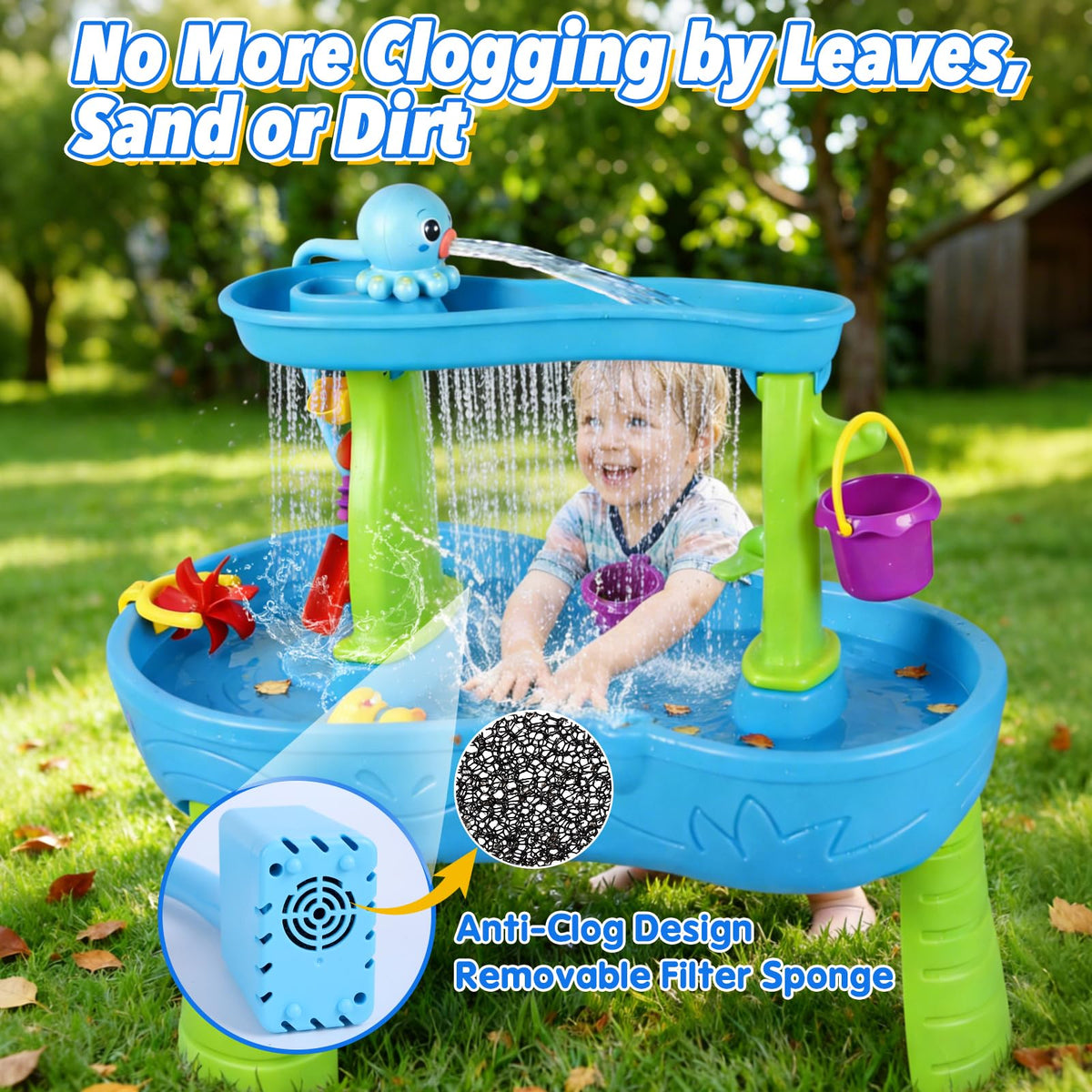 Gigilli pump flow mode switch offers adjustable, kid-friendly water play options.