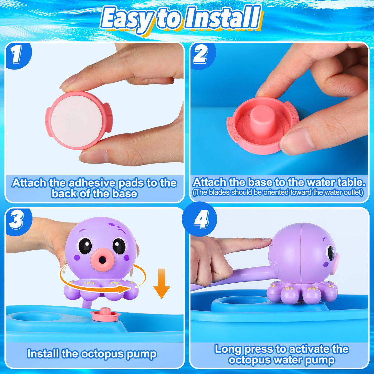 Gigilli pump ideal for backyard, camping, poolside, or bath time water play.