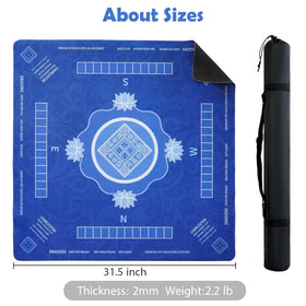 Gihunk Mahjong Mat 2 mm thick balances portability and durability.