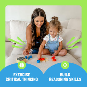 GiiKER Cover-Up Tic-Tac-Toe Board uses variable-size pieces for deeper strategy.
