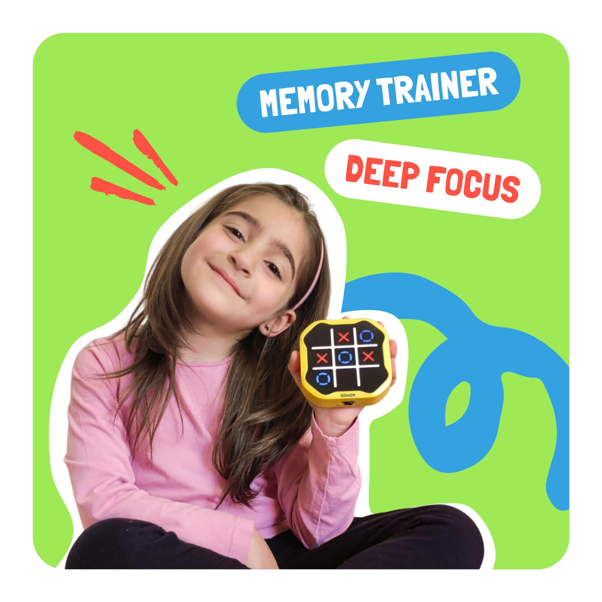 GiiKER Memory Flash Challenge tests memory with engaging light-sequence puzzles.