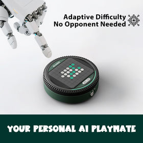 GiiKER Super Reversi AI opponent screen demonstrating adaptive challenge that scales with skill.