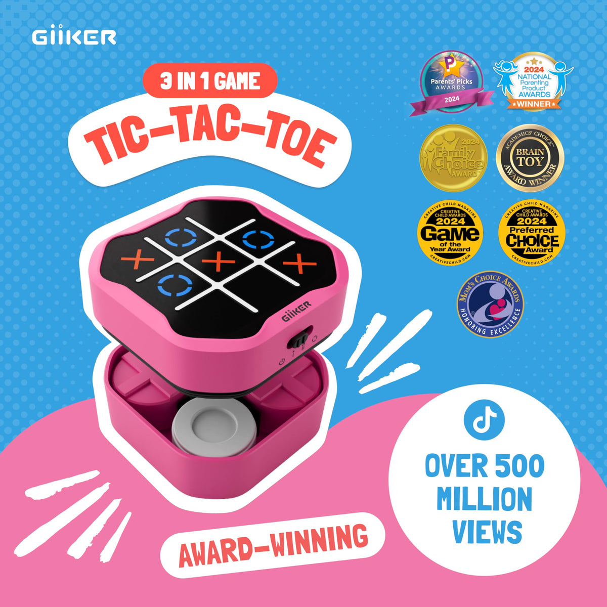 GiiKER Tic Tac Toe Bolt AI challenge showcases adaptive gameplay variety