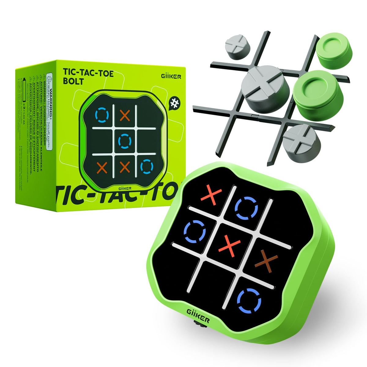 GiiKER Tic Tac Toe Bolt Infinite Mode offers endless strategic play for all ages.