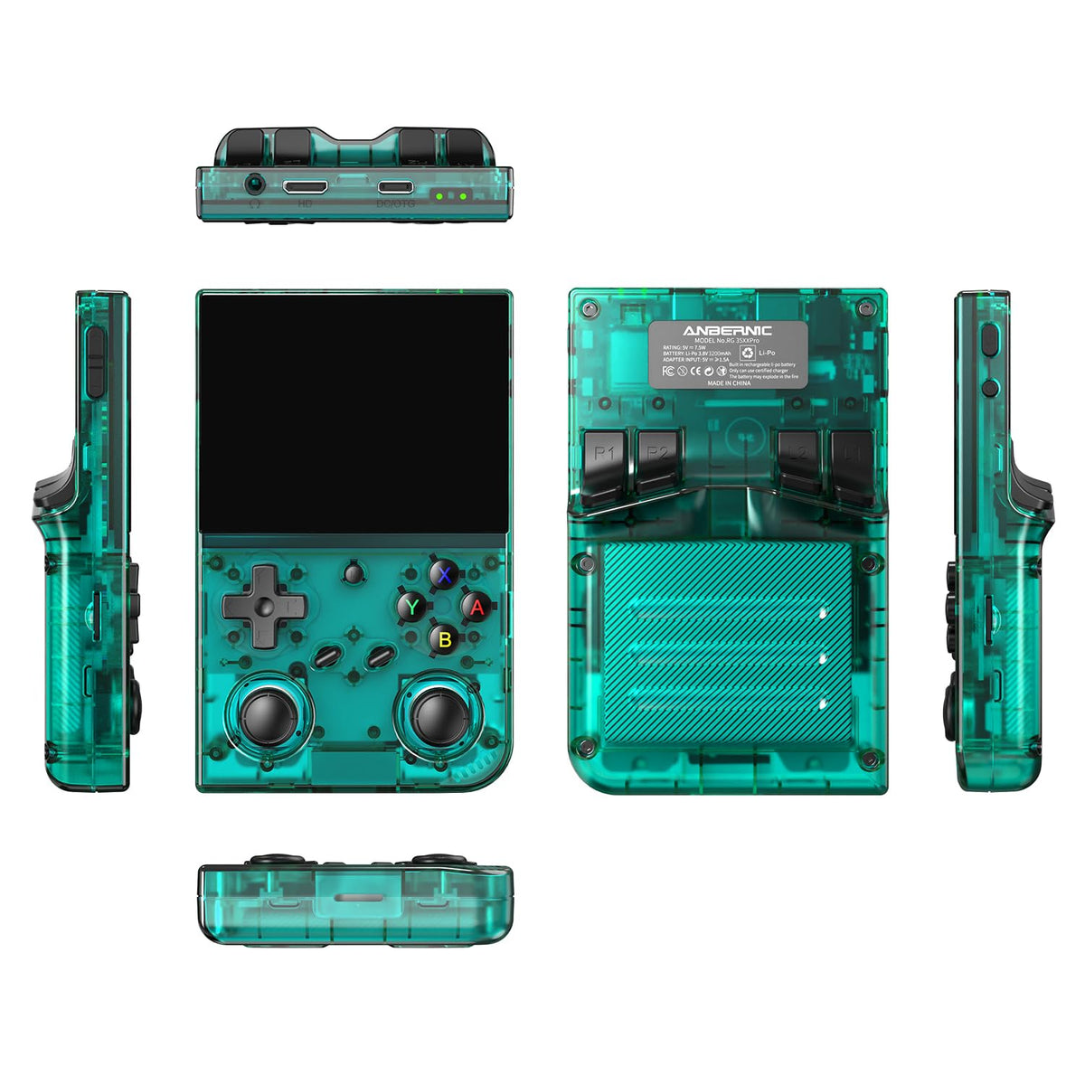 GiipGoop RG35XX Pro 3200mAh battery supports long gaming sessions.
