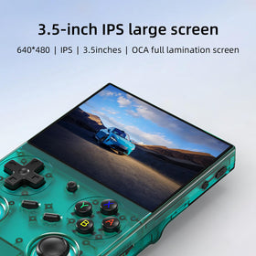 GiipGoop RG35XX Pro side angle highlights compact, travel-friendly design.