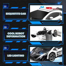 Gikimooy transforming RC car 360-degree rotation showcases spins