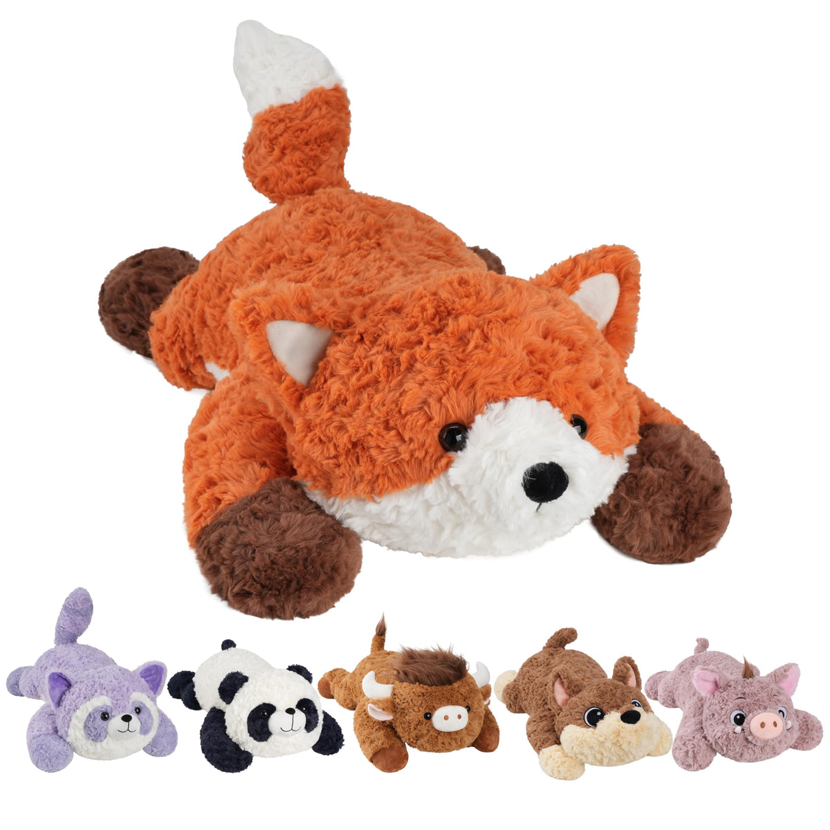 GILFWM Fox Plush 25inch image showing a cozy weighted cuddle buddy for relaxing evenings