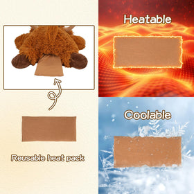 GILFWM Highland Cow weighted plush gift box presentation for gifting.