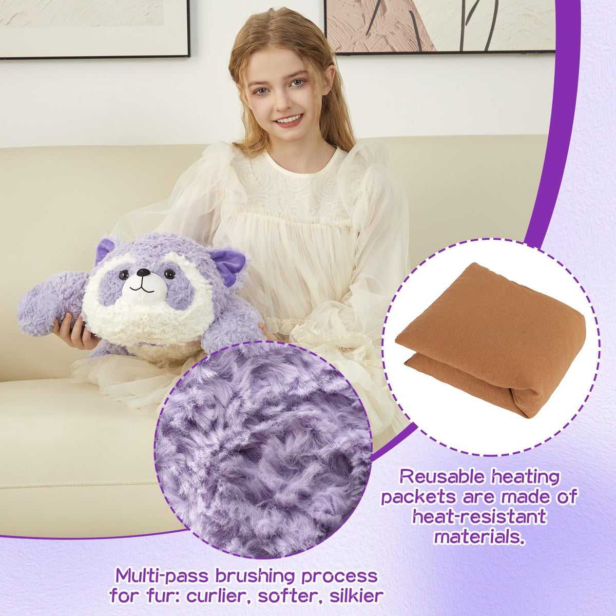 GILFWM weighted raccoon in a cozy setting demonstrates versatile home use.