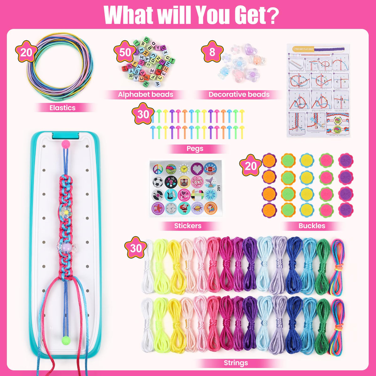 GILI decorative beads add personality and sparkle to bracelets.