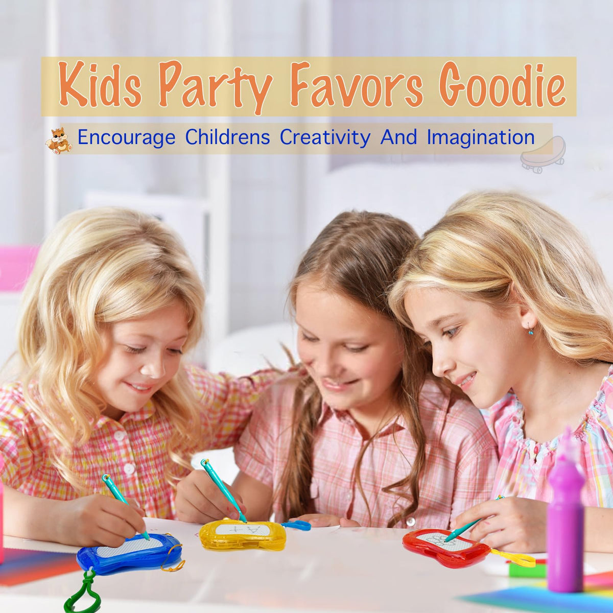 Giliger kid-friendly drawing board encourages imagination during car rides or classrooms
